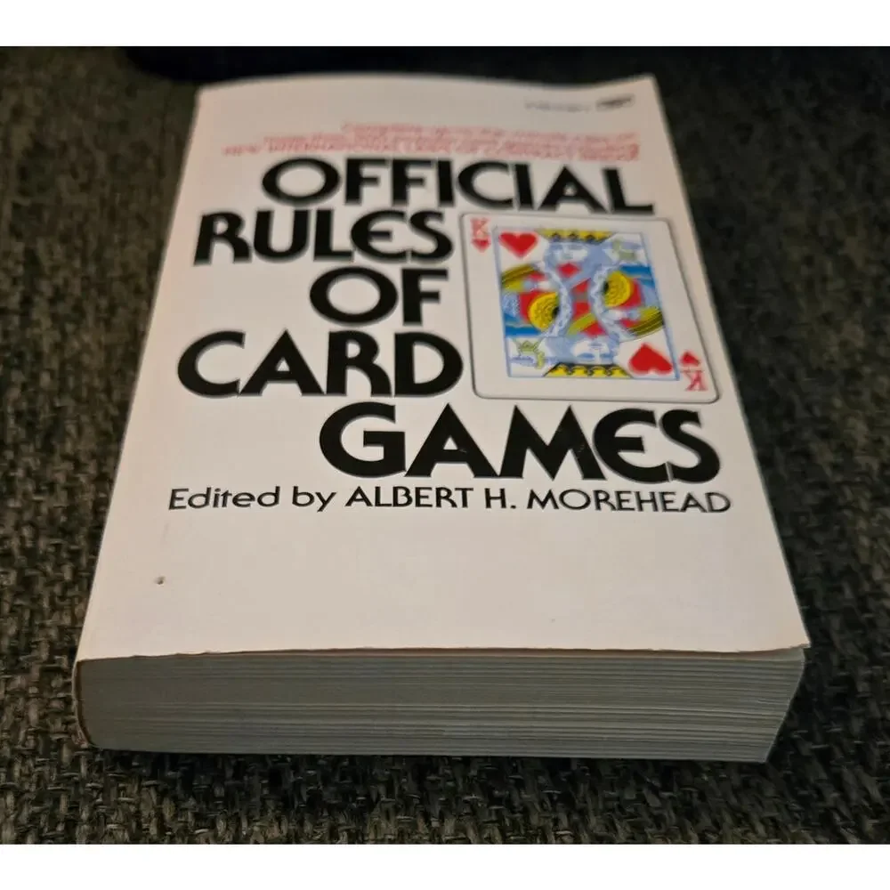 Vintage Official Rules of Card Games Paperback Albert H Morehead Fawcett Crest